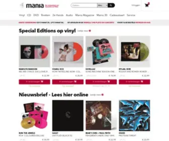 Platomania.nl(Muziek op LP (vinyl) of CD kopen) Screenshot