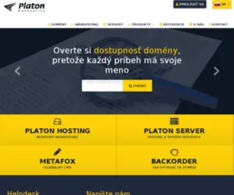Platon.sk(Hosting) Screenshot