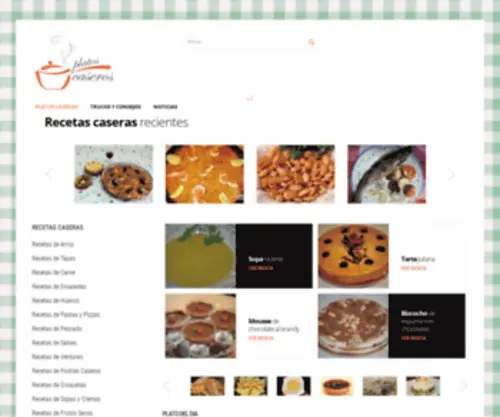 Platoscaseros.es(Recetas de cocina) Screenshot