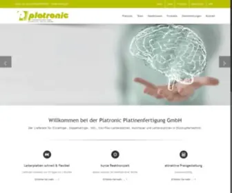 Platronic.de(Platronic Platinenfertigung GmbH) Screenshot