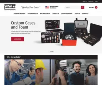 Plattcases.com(Platt Cases) Screenshot