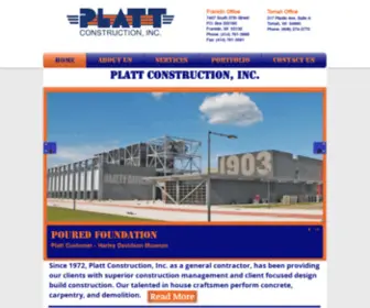 Plattcon.net(Platt-construction) Screenshot