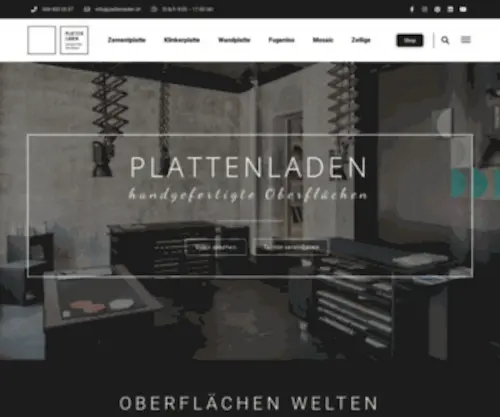 Plattenladen.ch(Klinkerplatten, Fugenlosbelag, Micro Mosaic, Zellige) Screenshot