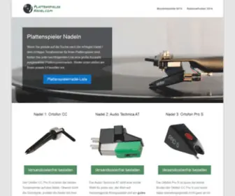 Plattenspieler-Nadel.com(Plattenspieler Nadel) Screenshot