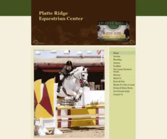 Platteridgewy.com(Platte Ridge Equestrian Center) Screenshot