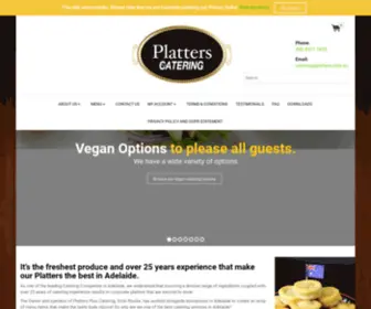 Platters.com.au(Platters Plus Catering) Screenshot