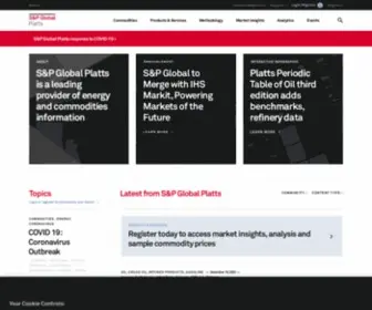 Platts.com(S&P Global Commodity Insights) Screenshot
