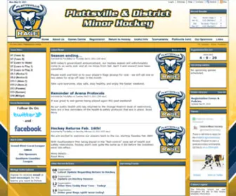 Plattsvilleminorhockey.ca(Plattsville & District Minor Hockey) Screenshot