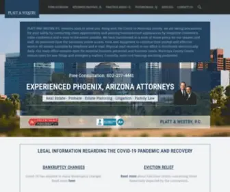 Plattwestby.com(Experienced Phoenix) Screenshot