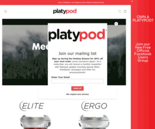 Platyball.com(Platyball – platypod.com) Screenshot