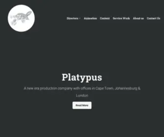 Platypus.co.za(Award winning South African based production company) Screenshot