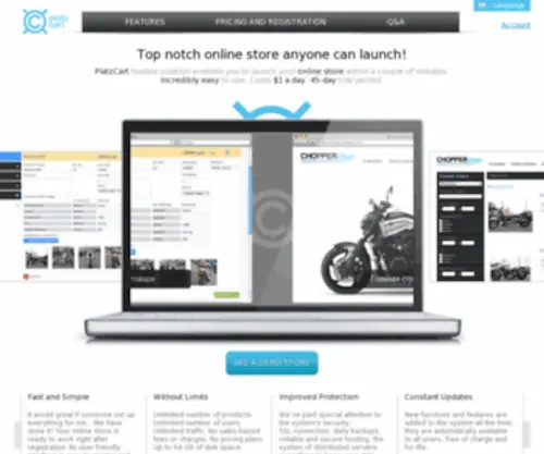 Platzcart.com(Language page) Screenshot