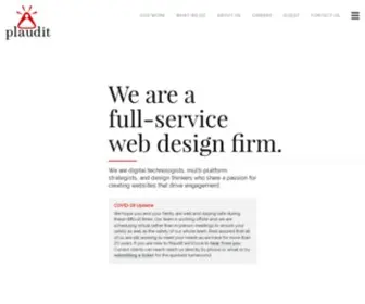 Plaudit.com(Minneapolis Web Design and Internet Marketing) Screenshot