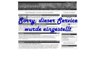 Plauener.de(Der vogtl鋘der) Screenshot