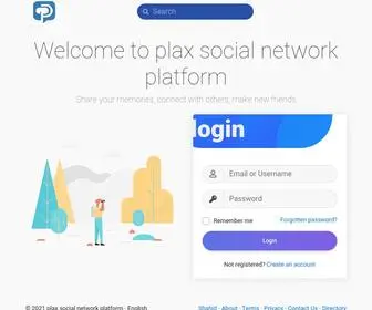 Plax.cc(Plax social network platform) Screenshot