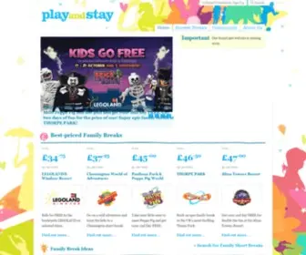 Play-AND-Stay.co.uk(Theme Park Breaks) Screenshot