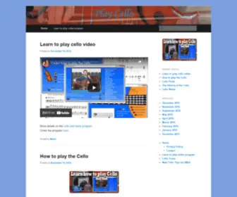 Play-Cello.com(Sharing the Art of Learning the Cello) Screenshot