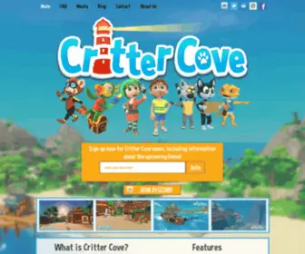 Play-Crittercove.com(Critter Cove) Screenshot