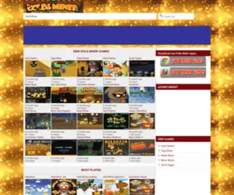 Play-Goldminergames.com(Play for free gold miner games online and mobile) Screenshot