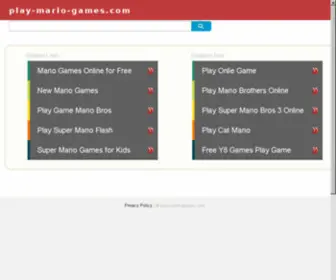 Play-Mario-Games.com(PLAY FREE MARIO GAMES) Screenshot
