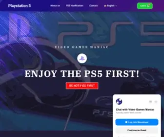 Play-Station5.com(Video Games Maniac) Screenshot