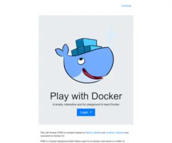 Play-With-Docker.com(Play with Docker) Screenshot