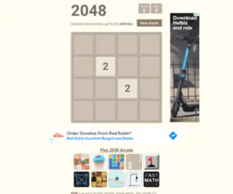 Play2048.com(Play Game Online) Screenshot