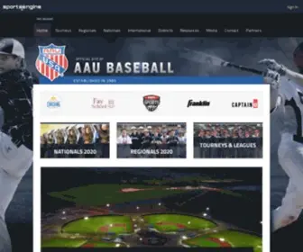 Playaaubaseball.com(AAU Baseball) Screenshot