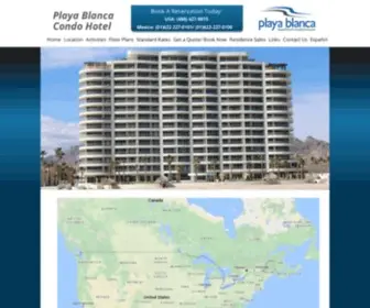 Playablancasancarlosrentals.com.mx(Playa Blanca Condo Hotel) Screenshot