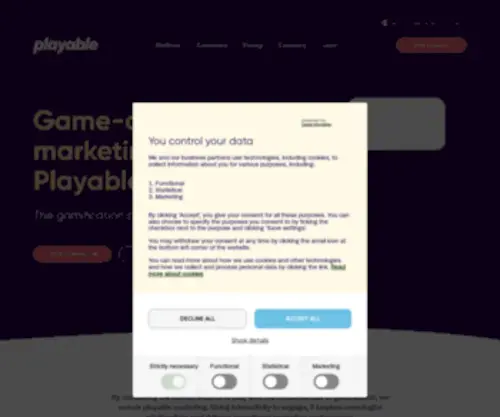 Playable.com(Marketing Gamification) Screenshot