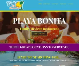 Playabonitarestaurant.com(Family Mexican Restaurant) Screenshot