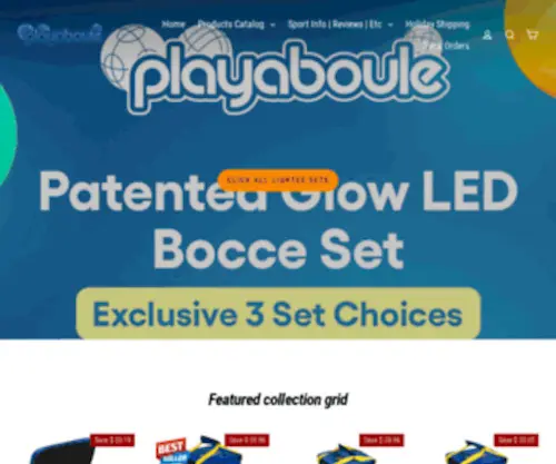 Playaboule.com(Bocce ball sets and spare parts Playaboule) Screenshot