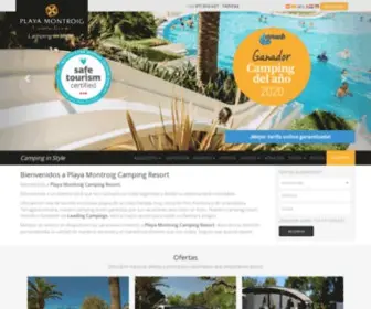 Playamontroig.com(Camping Playa Montroig Resort) Screenshot