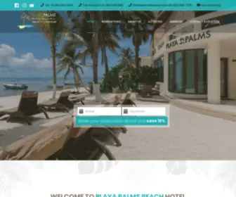 Playapalms.com(Playa Del Carmen Hotels On The Beach) Screenshot