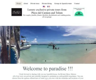 Playaprivatetours.com(Luxury private tours from Playa del Carmen) Screenshot