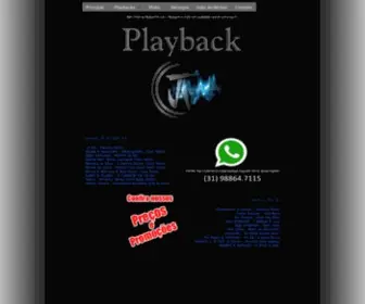 Playbackja.com(Playback e Midi Bem vindo ao melhor site de Playback e Midis do Brasil) Screenshot