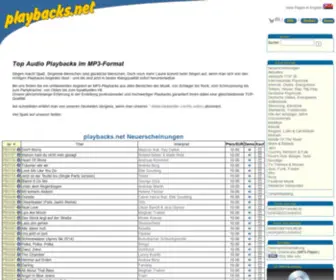 Playbacks.net(MP3 Playbacks) Screenshot