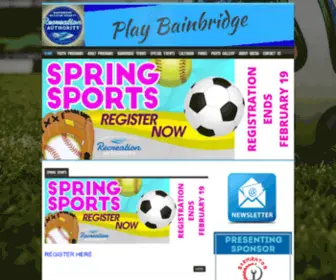 Playbainbridge.com(Bainbridge-Decatur County Recreational Sports) Screenshot