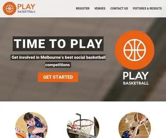 Playbasketball.com.au(Play Basketball Melbourne) Screenshot