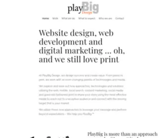 Playbigdesign.com(Huntsville Website Design) Screenshot