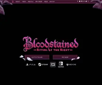 Playbloodstained.com(Bloodstained) Screenshot