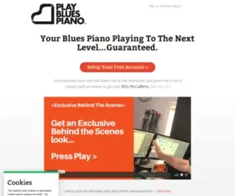 Playbluespiano.com(Learn Blues Piano With Willie Myette) Screenshot