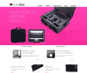 PlayboxKaraoke.com(Professional Karaoke Machine Rentals in New York) Screenshot