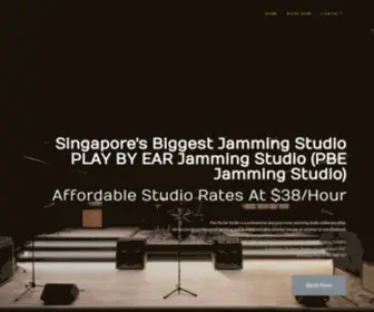Playbyearstudio.com.sg(The largest jamming studio in Singapore with professional equipment) Screenshot