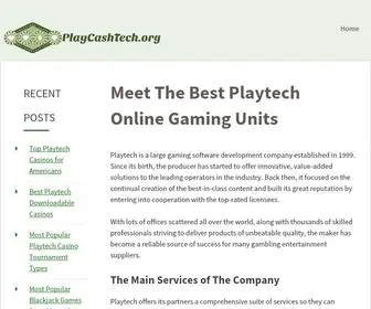 Playcashtech.org(Get the best real cash online gaming experience with Playtech software) Screenshot