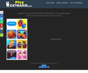Playcatmario.com(Another weird mario game) Screenshot