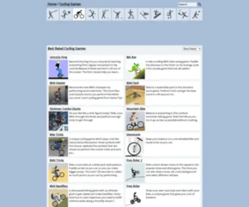 Playcyclinggames.com(Play Cycling Games) Screenshot