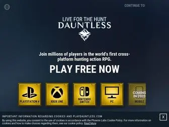 Playdauntless.com(Dauntless) Screenshot