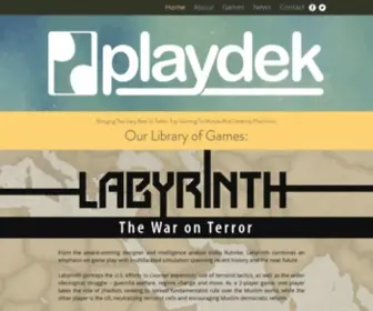 Playdekgames.com(Website) Screenshot