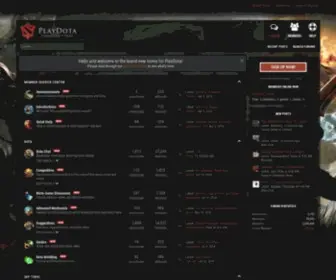 Playdota.com(Official DotA Website) Screenshot